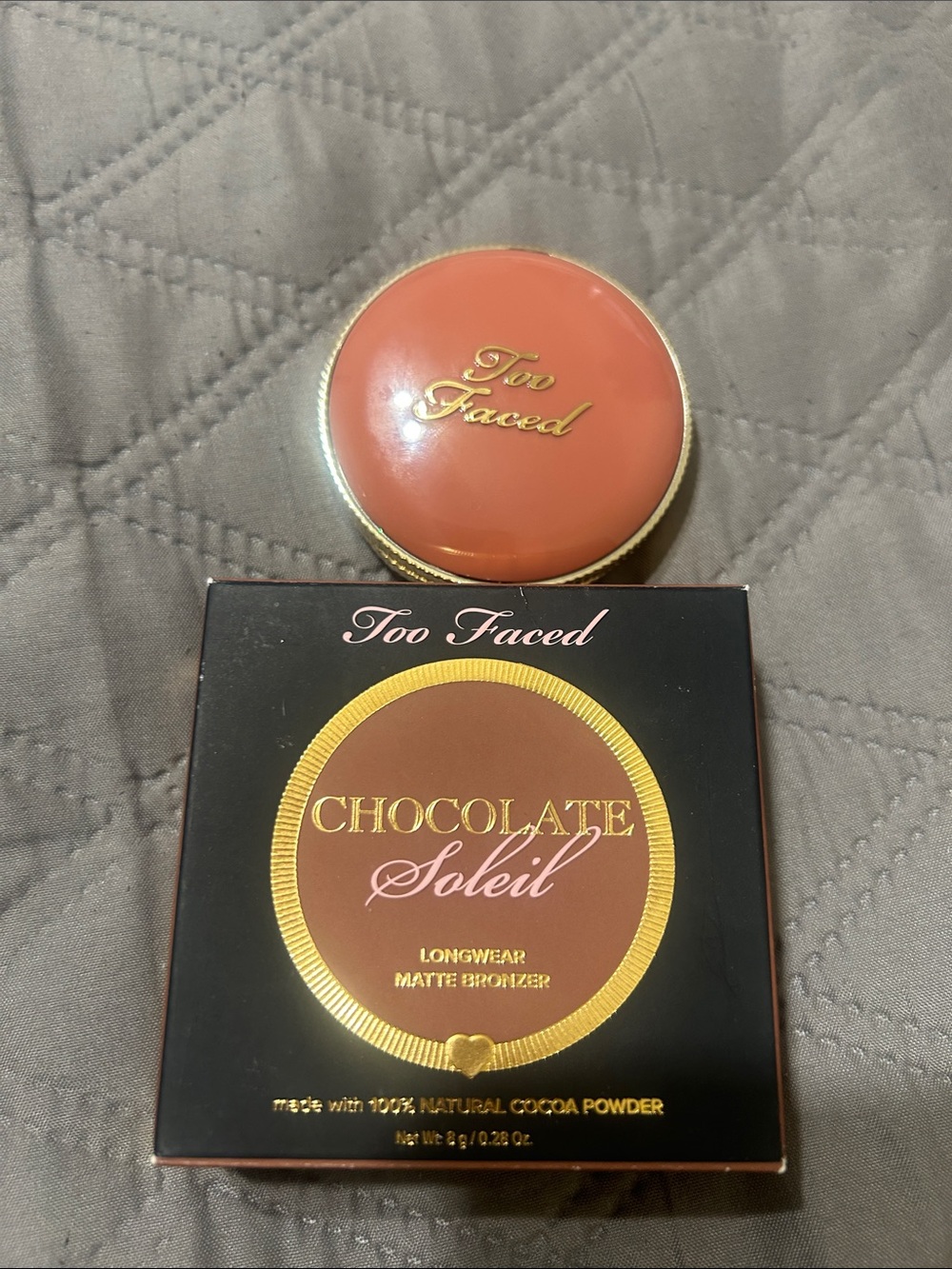 Too Faced Chocolate Soleil Bronzer & Coral Pink Compact